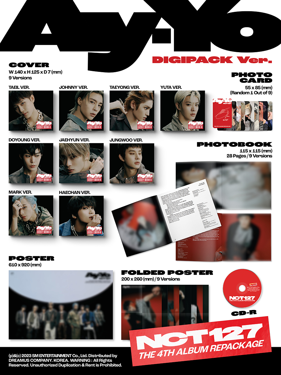 jp.ktown4u.com : [9CD セット] NCT 127 - アルバム4集 リパッケージ